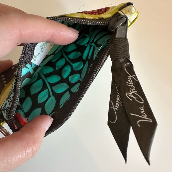 Vera Bradley Zipper ID Case Wallet in Flower Shower - Picture 3 of 3